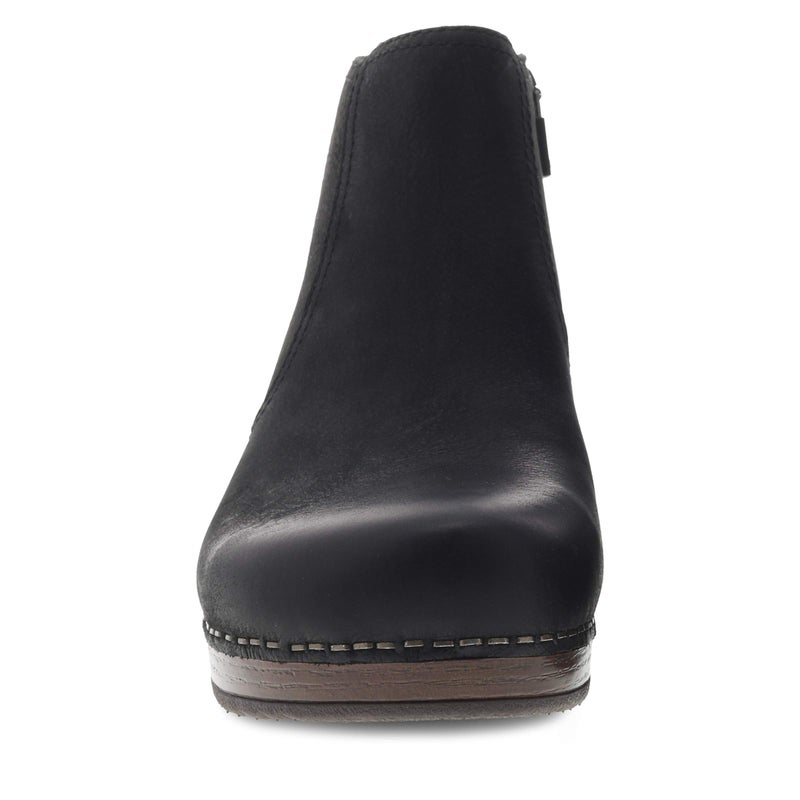 Dansko Barbara Bootie for Women - Memory Foam Footbed for Cushioning and Support, Lightweight, Arch Support Black Burnished Nubuck 10.5-11 M US - Image 4